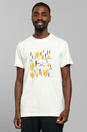 DEDICATED II STOCKHOLM tee: camp fire white