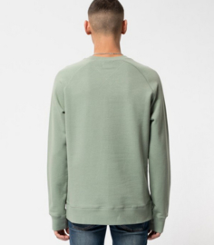 Nudie Jeans || SAMUEL logo sweatshirt: pale green