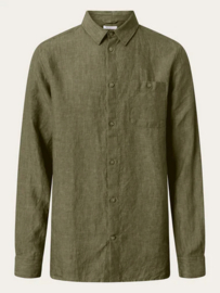 KCA || LS shirt linen; burned olive