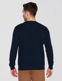 KCA || VAGN bubble knit crew neck; total eclipse