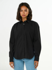 KCA II BOXY poplin shirt: black jet