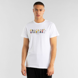 Dedicated || STOCKHOLM tee: Peanuts CREW - ALLEEN NOG IN MAAT XL -