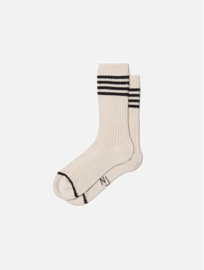 Nudie Jeans || Tennis socks; Offwhite-black