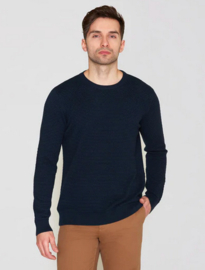 KCA || VAGN bubble knit crew neck; total eclipse