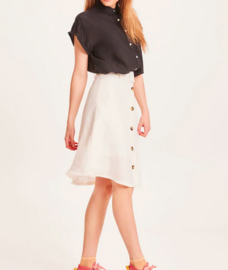 KCA || LAYLA linnen skirt : buttercream -UITVERKOCHT-