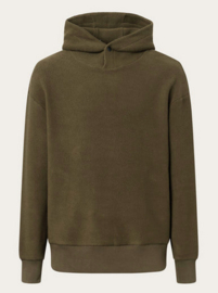 KCA || diag strp hood sweat; dark olive