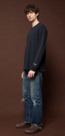 Nudie Jeans II Long sleeve tee rebirth: navy