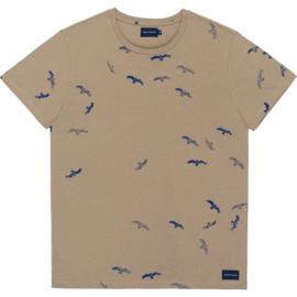 Bask in the Sun || SEABIRDS tee: Tabacco ALLEEN NOG MAAT XL BESCHIKBAAR - 