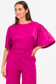 Nathalie Vleeschouwer || DOLLY top; fuchsia -UITVERKOCHT-