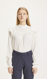 KCA || LILY blouse ruffle: snow white