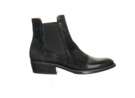 Ten Points || JESSIE boot vegetable tanned nubuck: black -ALLEEN 38 BESCHIKBAAR-