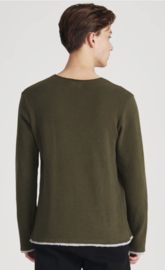 GIVN || EMIL tee: dark olive - BESCHIKBAAR IN S -