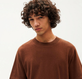 Thinking Mu || ROY hemp tee; brown