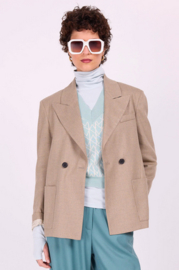 Nathalie Vleeschouwer || DAVOS blazer; blue/beige