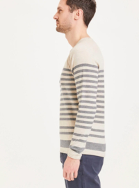 KCA || FORREST knitt stripe: light feather gray