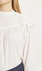 KCA || LILY blouse ruffle: snow white