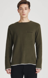 GIVN || EMIL tee: dark olive - BESCHIKBAAR IN S -