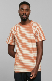 DEDICATED II STOCKHOLM tee: sunburn orange - vanille