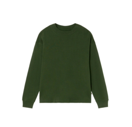 Thinking Mu || DOUG tee ls hemp; bottle green