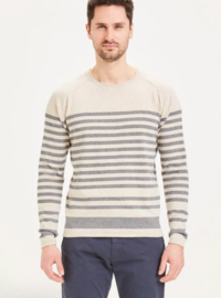 KCA || FORREST knitt stripe: light feather gray