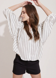 Bellamy Gallery II KAAT volume blouse: black/white stripes