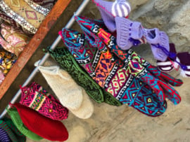 Handgebreide sokken / pantoffels uit  Azerbeidzjan
