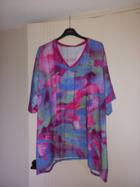 tuniek fuchsia blauw