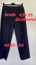 broek 36 kleuren tricot katoen