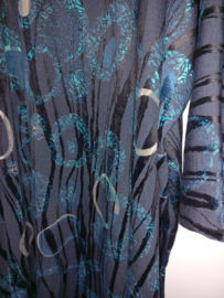 tuniek tricot zwart petrol