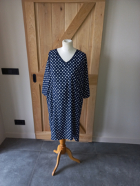 tuniek donkerblauw wit stip