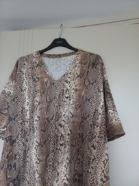 tuniek tricot slangenprint