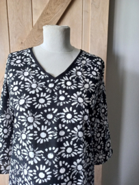 tuniek viscose zwart wit KOOPJE DEAL