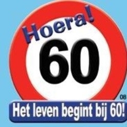 Verkeersbord 60 jaar