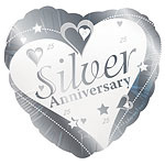 Folieballon Silver anniversary