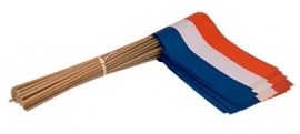 Zwaaivlaggetjes Nederland (let op! plastic stokje)