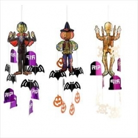 Halloween hanger met decoratie 3 soorten