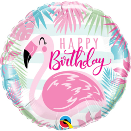Folie Ballon Verjaardag Flamingo