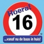 Verkeersbord 16 jaar