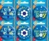 Button Happy Birthday blauw
