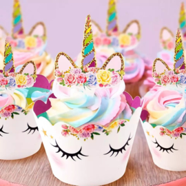 Eenhoorn  Beauty cupcake wikkels