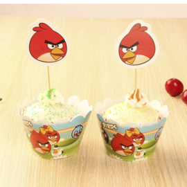 Angry Birds Cupcake wikkels