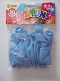 Ballonnen licht blauw 10 stuks