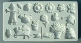 Alphabet Moulds In the Garden