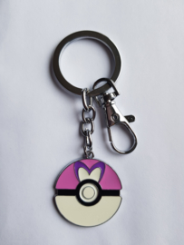 Sleutelhanger Pokeball Roze/Paars