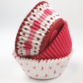 Wilton Baking cups Valentine pk/75