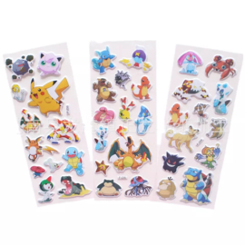 Pokemon Stickers (3 vel)