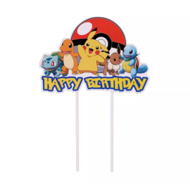 Taart Decoratie Pokémon Verjaardag Taarttopper Happy Birthday