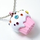 Cupcake ketting (roze)