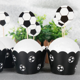 Voetbal Cupcake wikkels