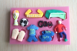 Voetbal cupcake mold